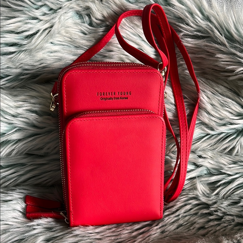 Forever Young Red Crossbody Bag Sleek and Modern